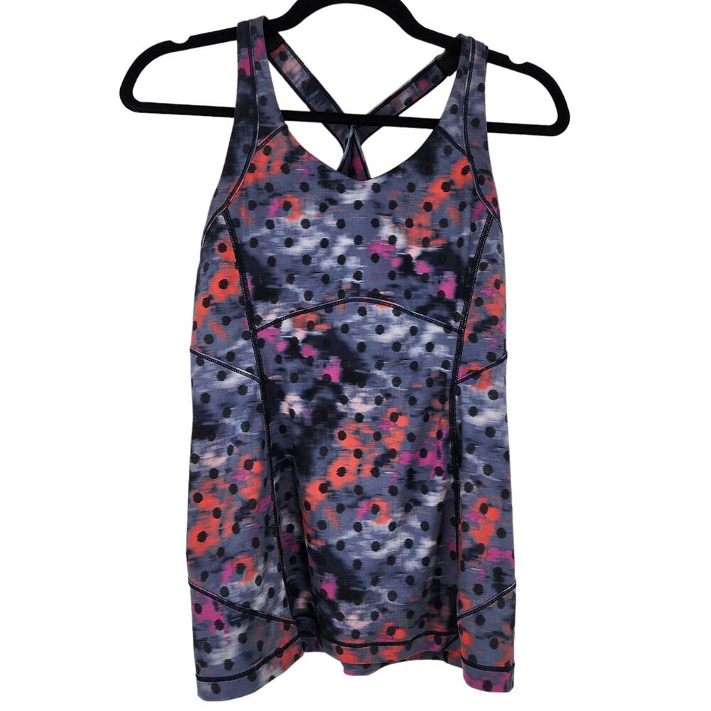 Lululemon Luxetreme Shelf Bra Hip Length Kanto Catch Me Purple Tank Top Size 6